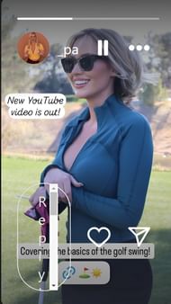 Paige Spiranac's Instagram story